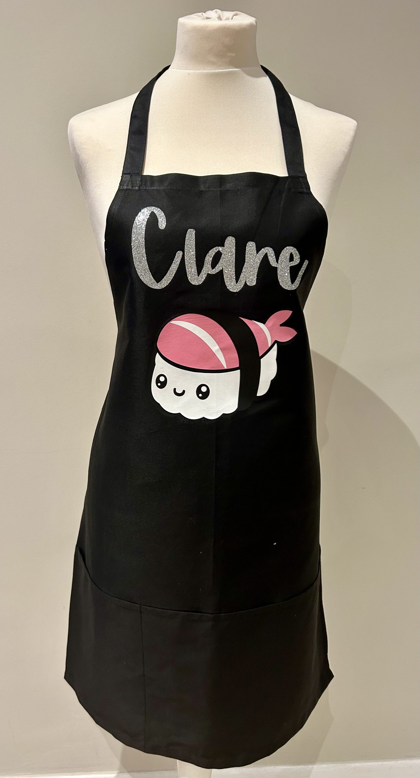Personalised sushi apron