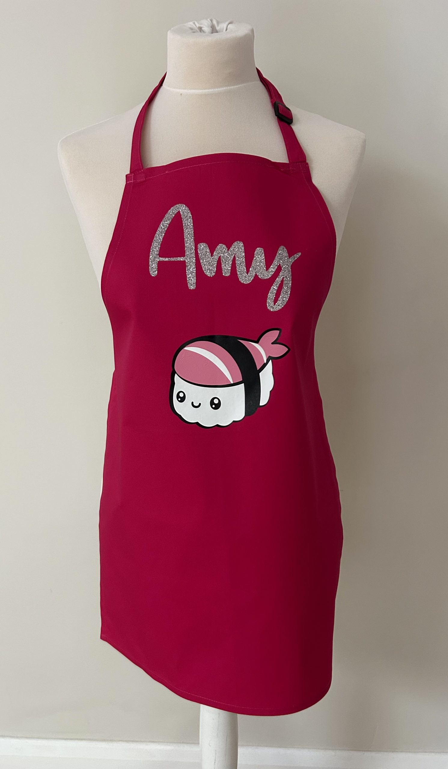 Kids personalised sushi apron